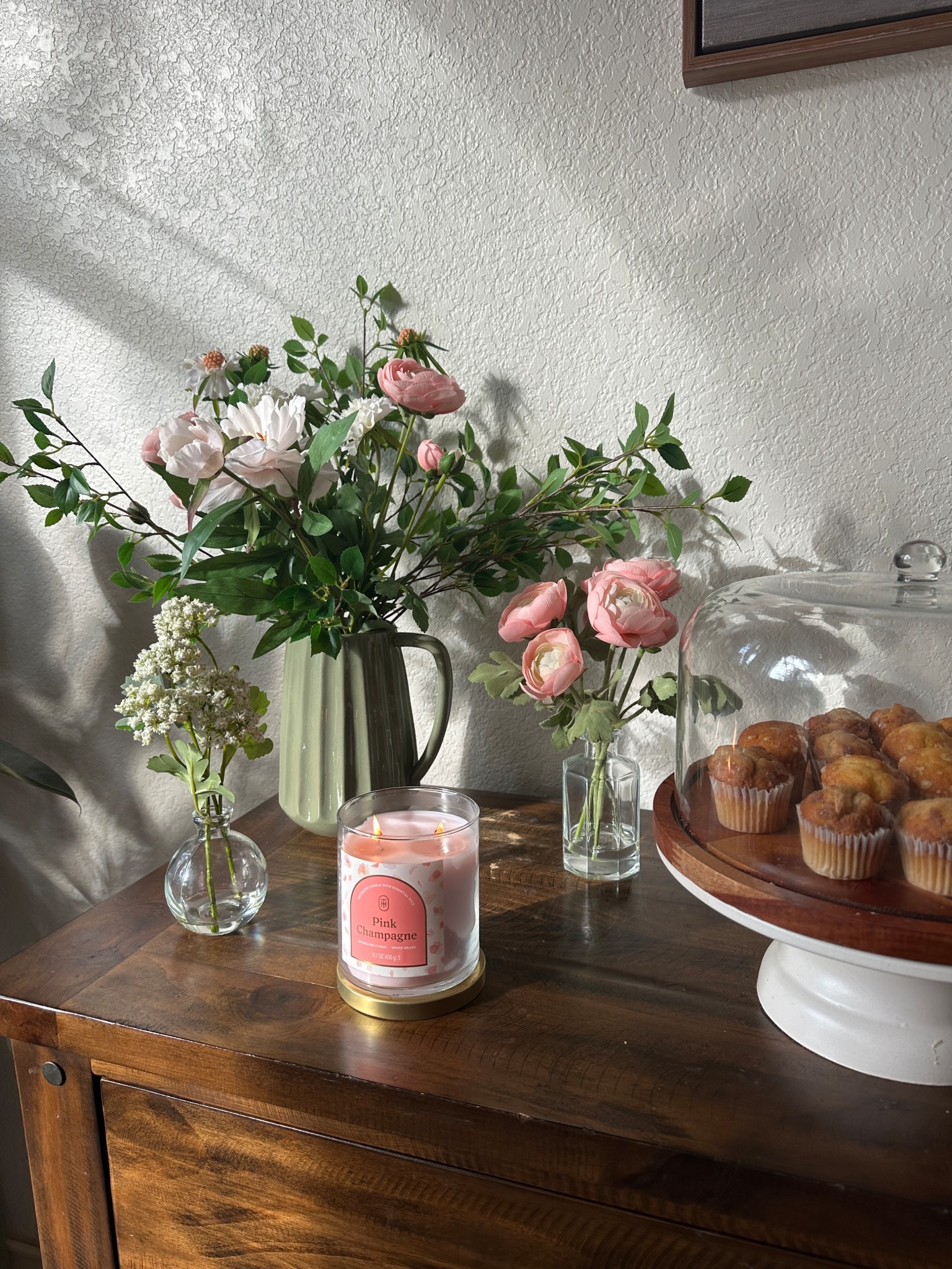 Faux florals are one of my favorite easy ways to make a space feel warm and lived-in—no watering required. 🌿
I love mixing fuller statement stems with a few smaller arrangements to make it feel collected, not matchy. These are perfect for sunny corners, shelves, or anywhere you want a little life without the upkeep.

Linked the faux florals + vases I use to style this spot 🤍

#LTKHome #LTKmomlife #LTKSeasonal