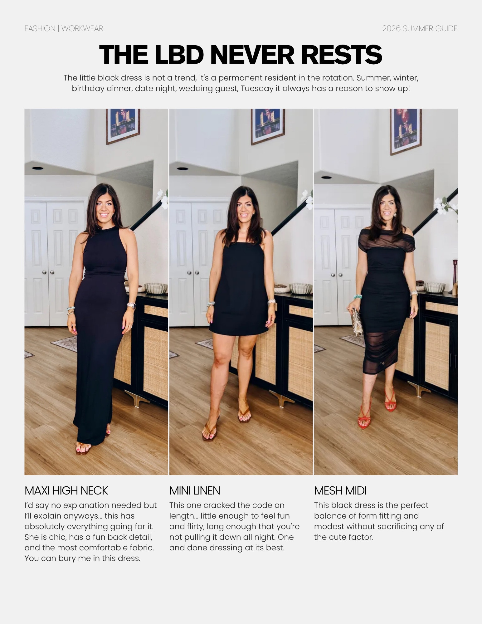 Summer Guide: Little Black Dresses for every occasion that are midsize friendly  

 #LTKSeasonal #LTKOver40 #LTKMidsize