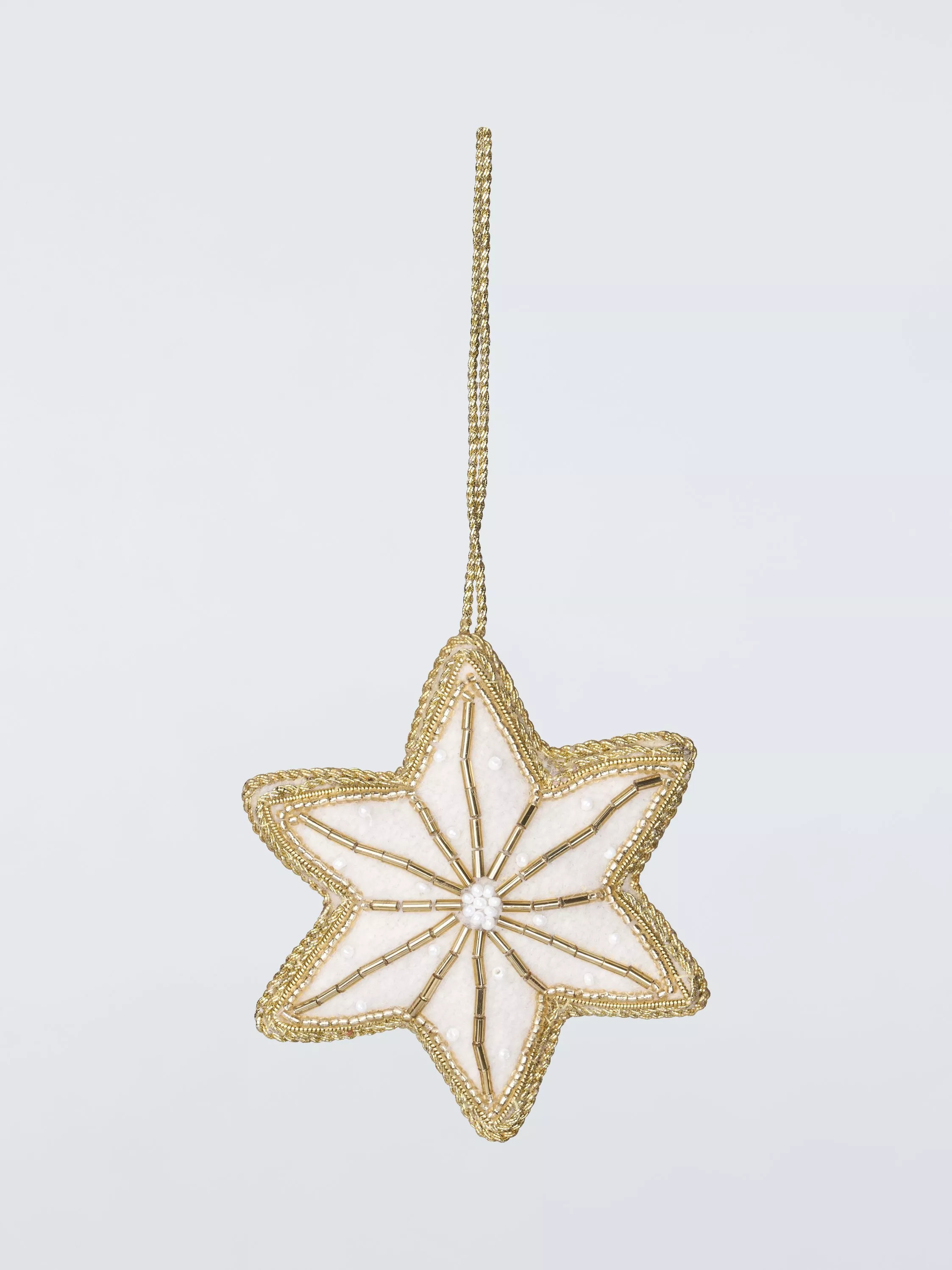 John Lewis Enchanting Tales Beaded Star Tree Decoration | John Lewis (UK)