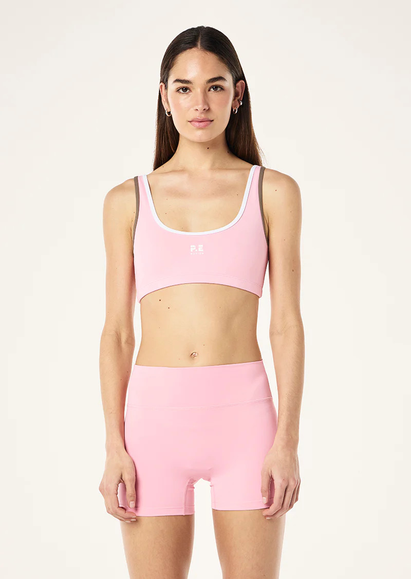 SOFT LUXE SCOOP BRA IN CANDY PINK | P.E Nation AU