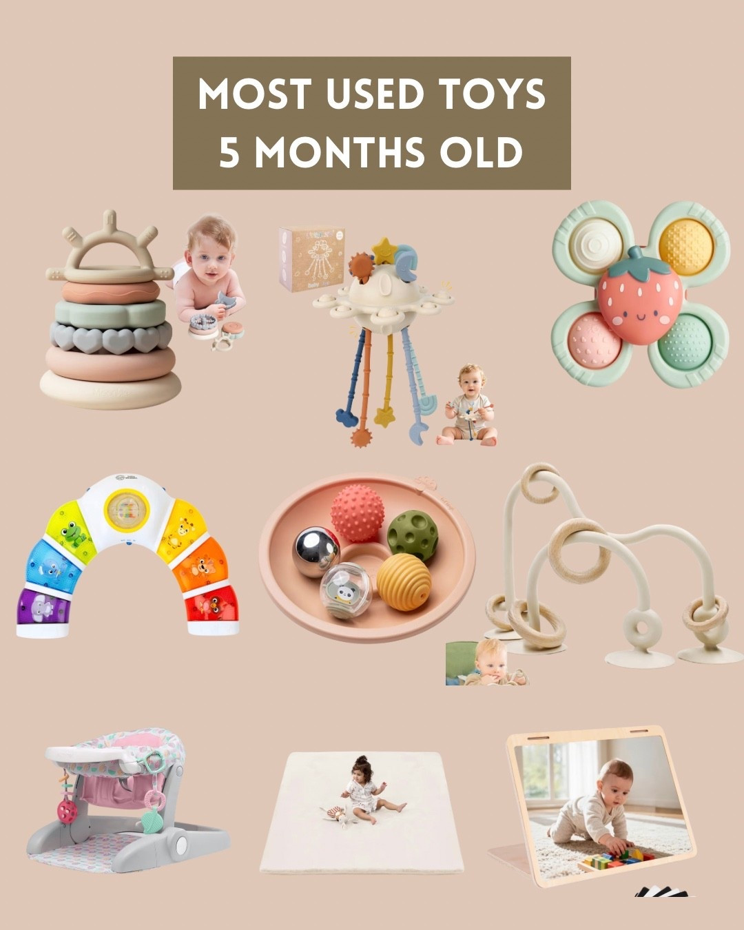 Most used toys for my 5 month old baby 

#mostusedtoys #5monthsold #babytoys

#LTKKids #LTKBaby