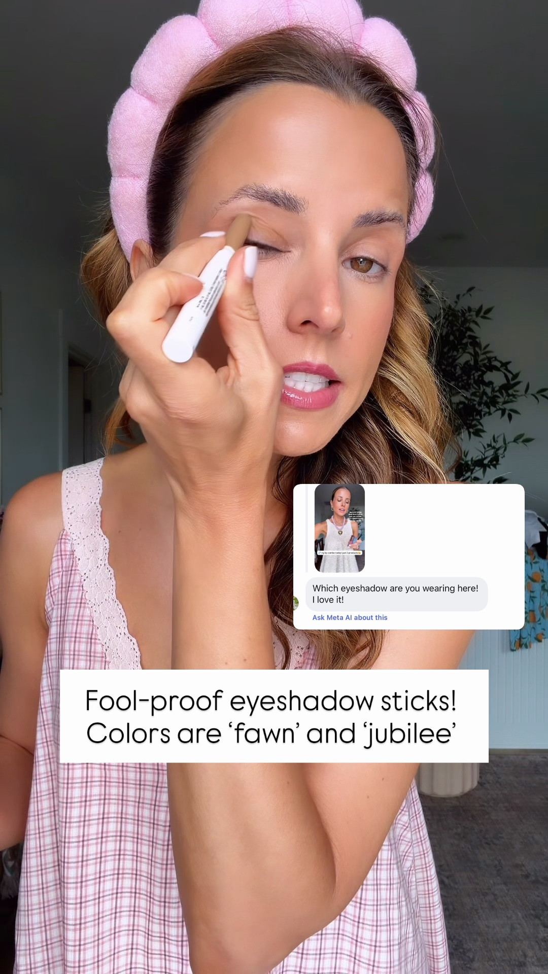 These are the fool-proof eyeshadow sticks I absolutely love! I have several colors but this combo is ‘fawn’ and ‘jubilee’. I love this clean-beauty makeup brand! Walmart nightgown in XS - runs big so size down if in-between.

#LTKmorningroutine #LTKselfcare #LTKBeauty