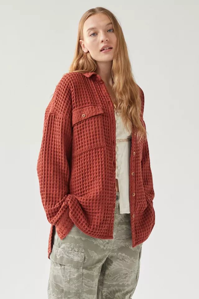 BDG Stanley Waffle Button-Down Top | Urban Outfitters (US and RoW)