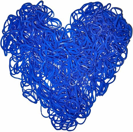900 Dark Blue Rubber Band with 24 S-clips and 1 Small Crochet, Elastic. | Amazon (US)