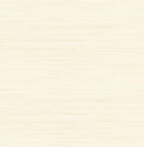 NuWallpaper x Society Social Cream Cashmere Classic Faux Grasscloth Peel and Stick Wallpaper, Textured Removable Wallpaper, 20.5 in x 18 ft | Amazon (US)