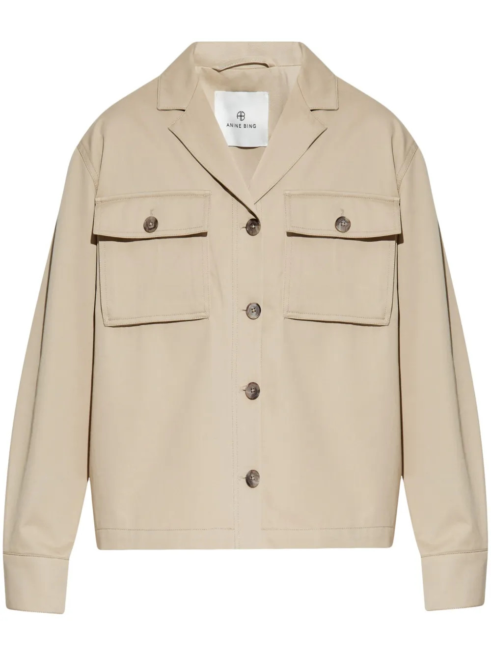 cotton shirt jacket | Farfetch Global