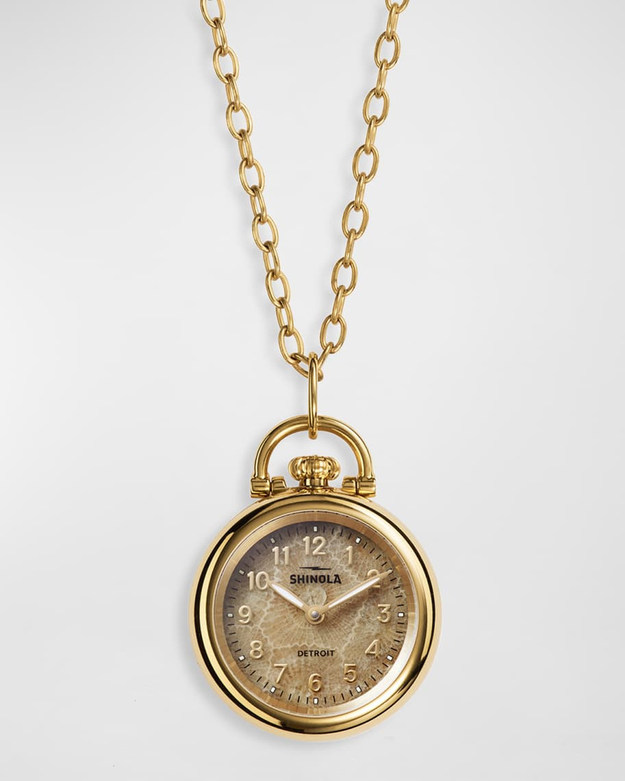 Shinola The Runwell Watch Pendant Necklace | Neiman Marcus