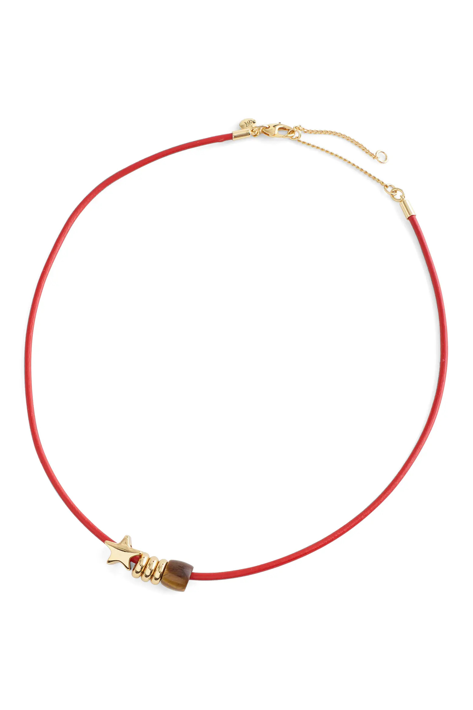 Semiprecious Charm Leather Choker Necklace (Women) | Nordstrom | Nordstrom