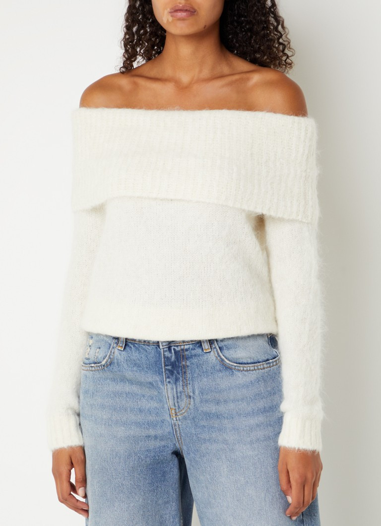 Troca grofgebreide off shoulder trui in alpaca wolblend | De Bijenkorf (NL)