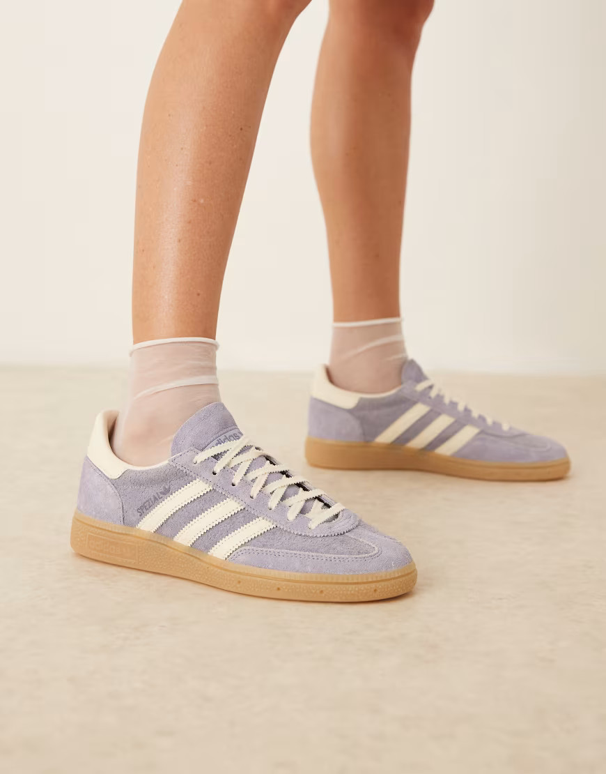 adidas Originals Handball Spezial sneakers in purple and white | ASOS (Global)