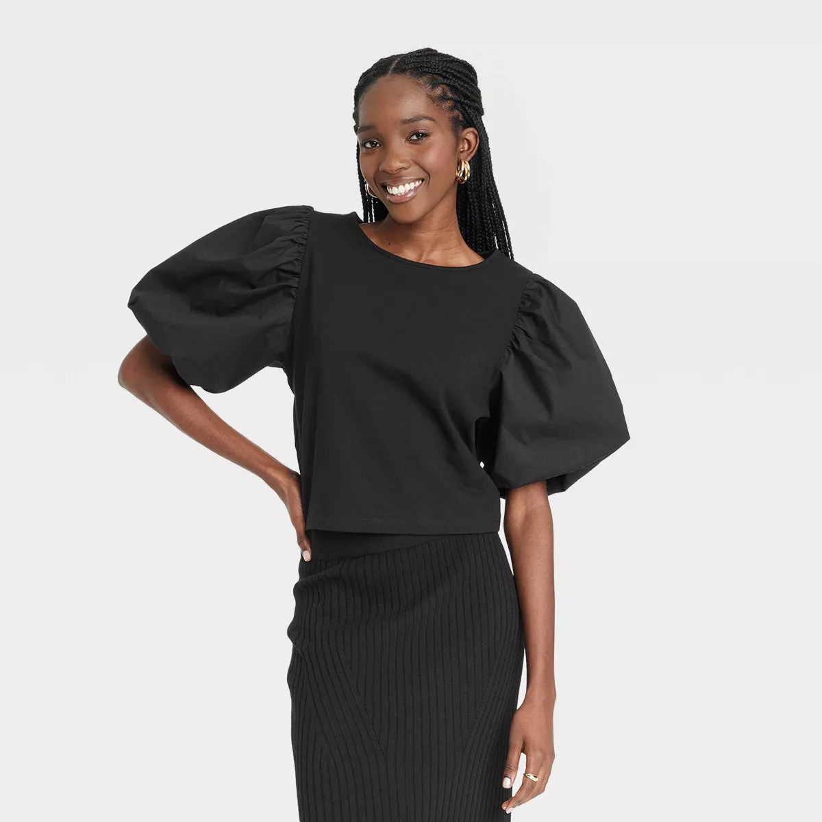 Women's Puff Short Sleeve T-Shirt - A New Day™ | Target