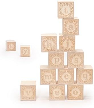 Uncle Goose Lowercase Alphablank Blocks - Made in The USA | Amazon (US)