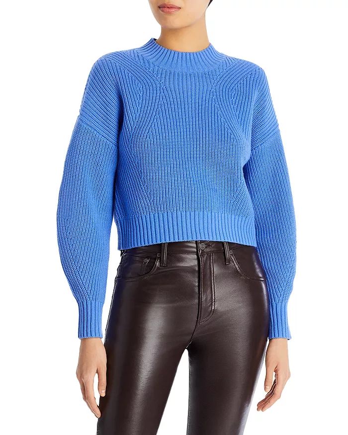 Mia Mock Neck Cropped Sweater - 100% Exclusive | Bloomingdale's (US)