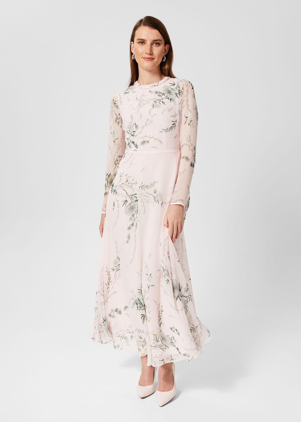 Rosabelle Silk Floral Dress | | Hobbs