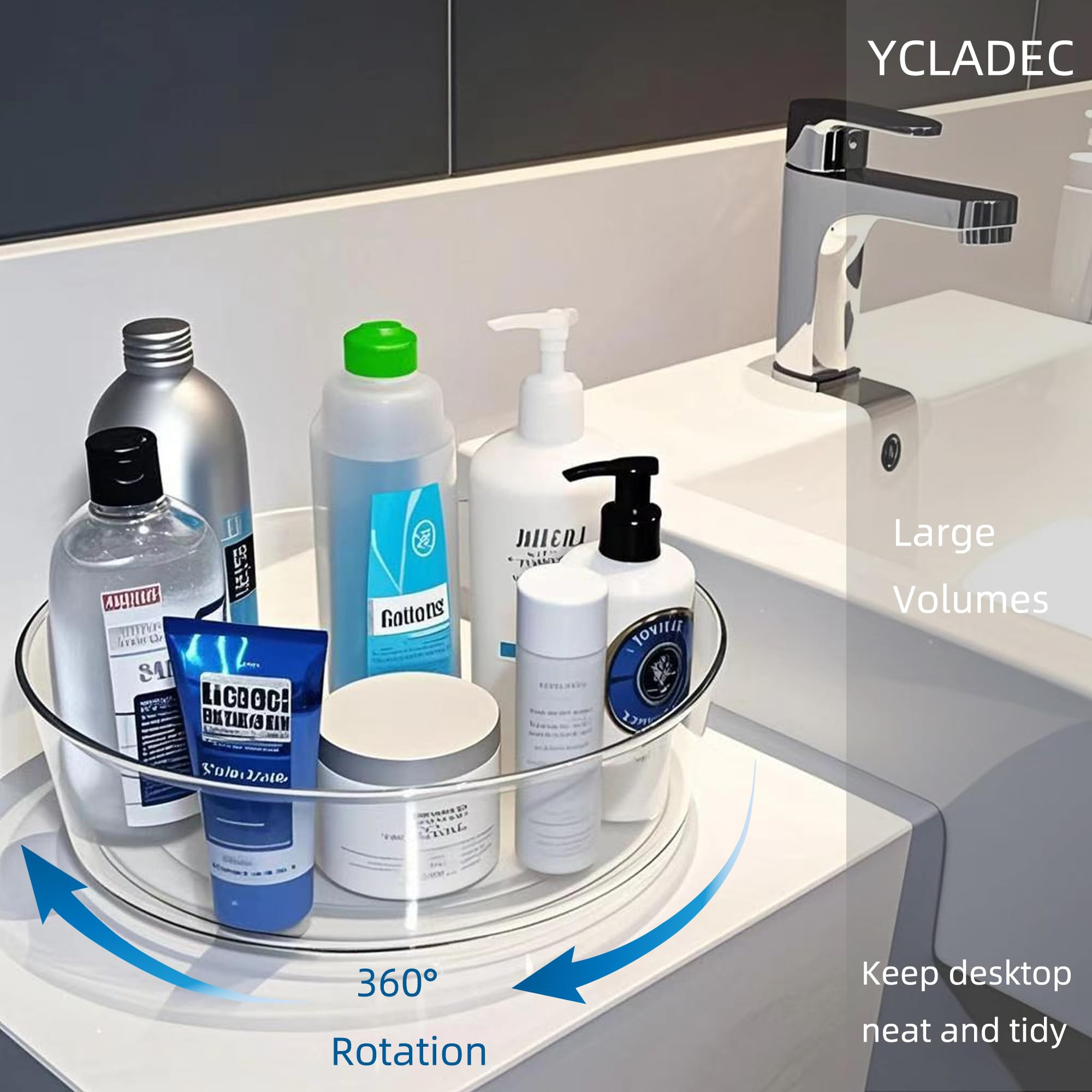 2 Pack Lazy Susan 11.5" Inch Turntable Organizer Organization Storage Container Bins Spice Rack C... | Amazon (US)