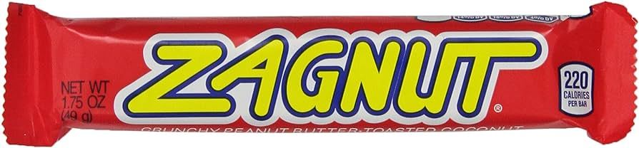 ZAGNUT Peanut Butter Coconut Candy Bar, 1.75 Ounce (Pack of 18) | Amazon (US)