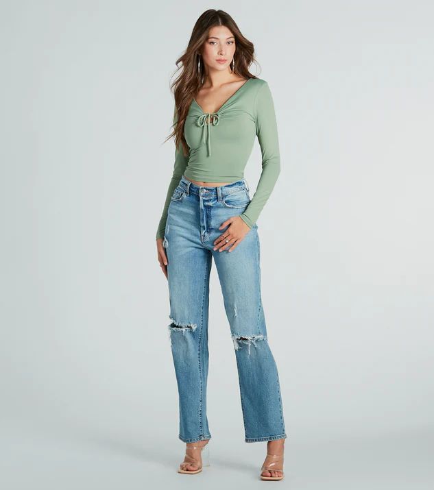 Fave Find Tie-Front Smooth Knit Top | Windsor Stores