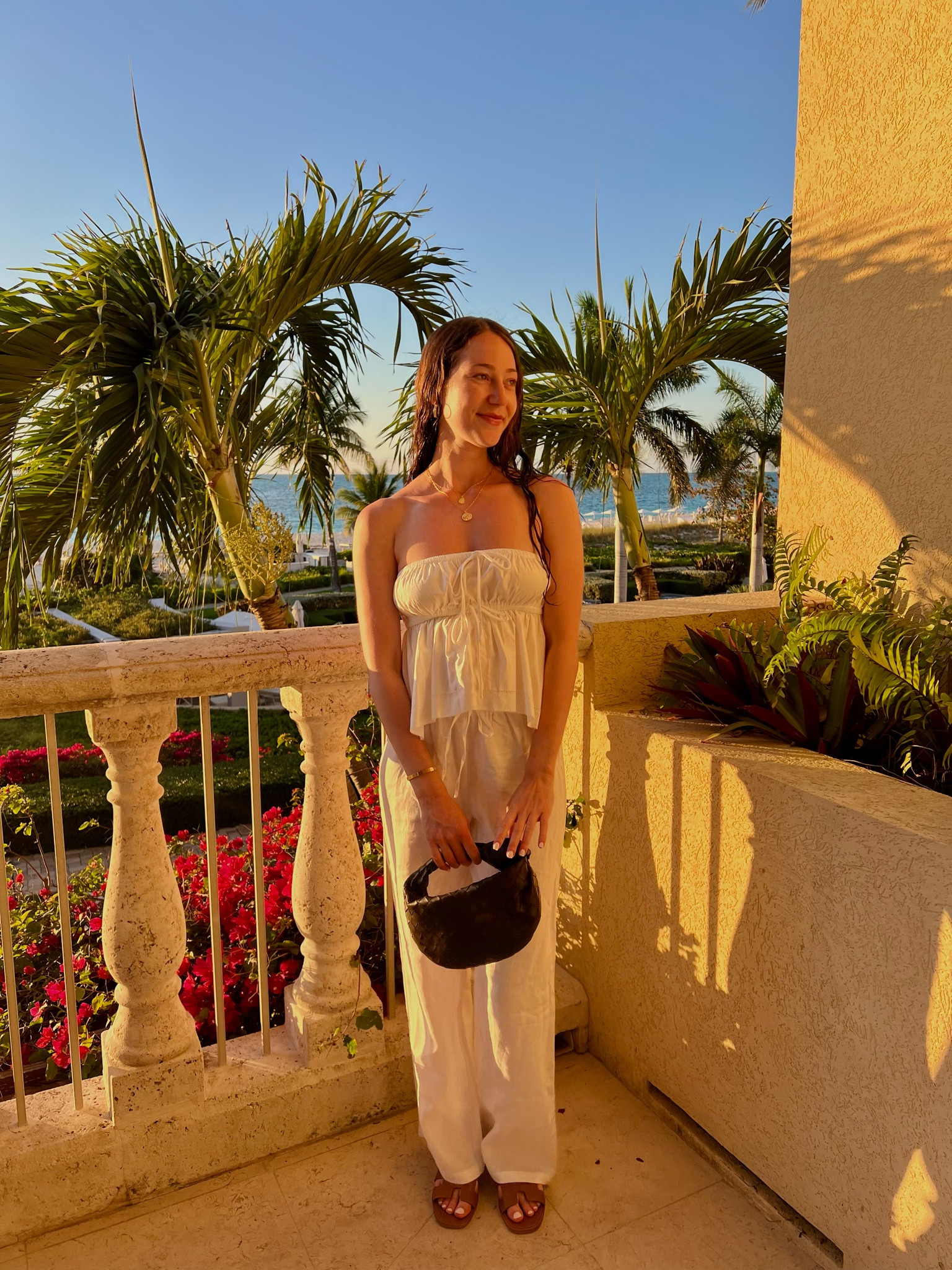 Dinner vacation outfit 🤍 loveee these lightweight pants for day or night!

Strapless top, vacation outfit, white outfit, linen pants, summer outfit, travel outfit 

#LTKStyleTip #LTKTravel #LTKSeasonal