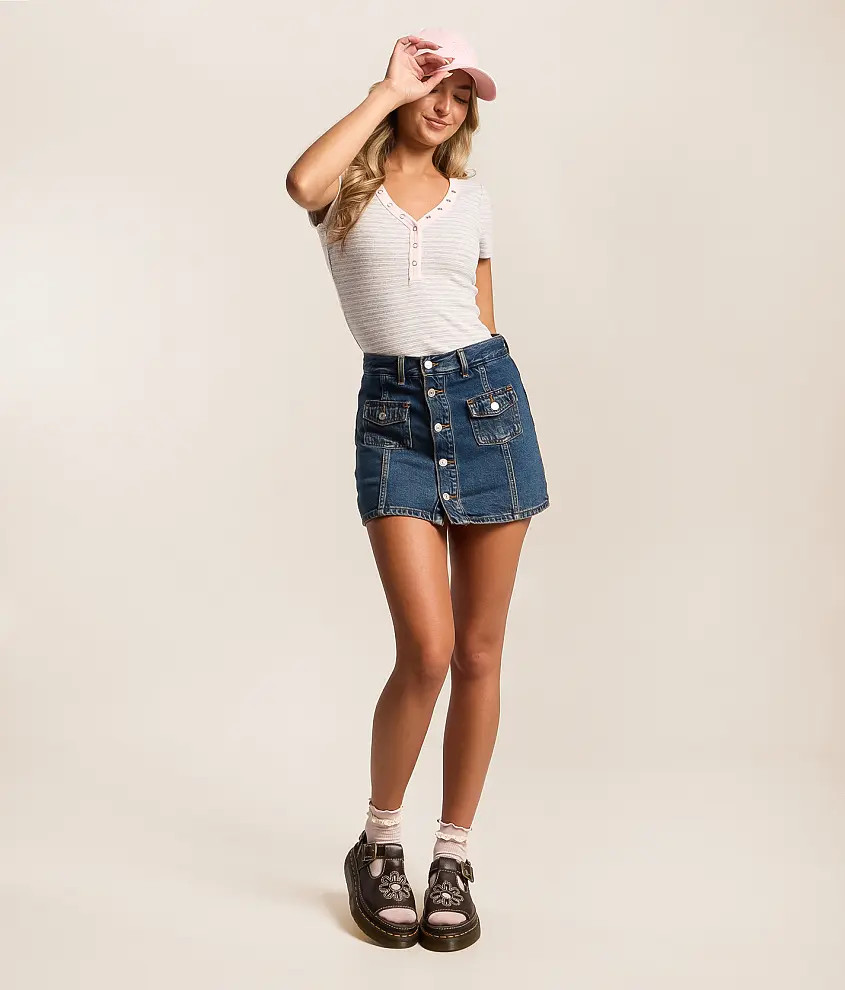 Premium Denim Skort | Buckle