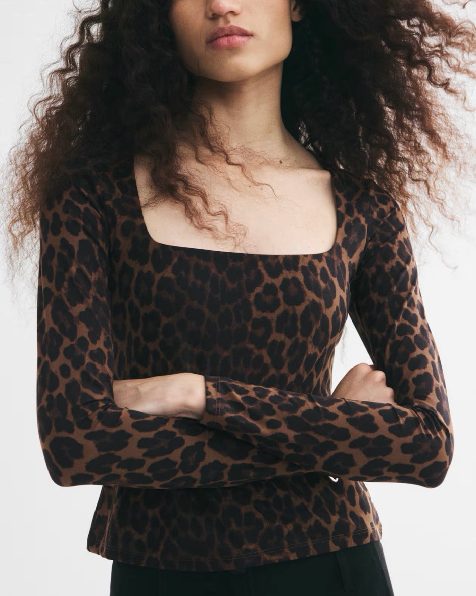 Leopard print square neck top

#LTKSeasonal