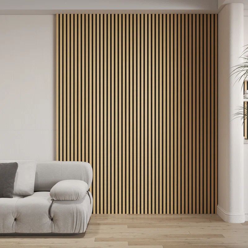 106" x 12.6" Acoustic Slat Wood Wall Panels | Wayfair North America
