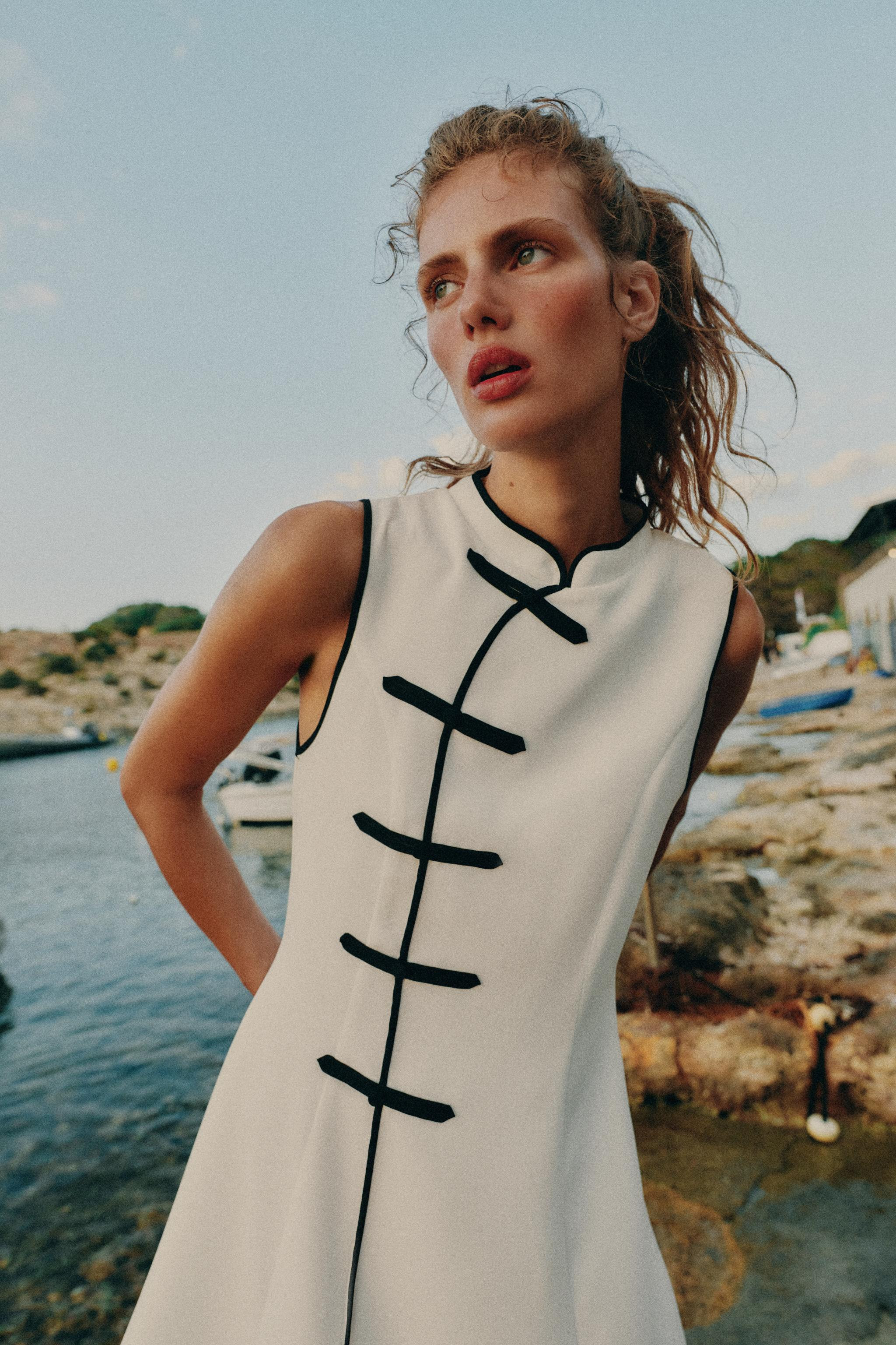 SHORT FROG CLASP DRESS | Zara US