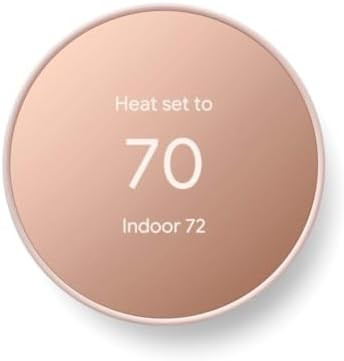 Google Nest Thermostat - Smart Thermostat for Home - Programmable Wifi Thermostat - Sand | Amazon (US)