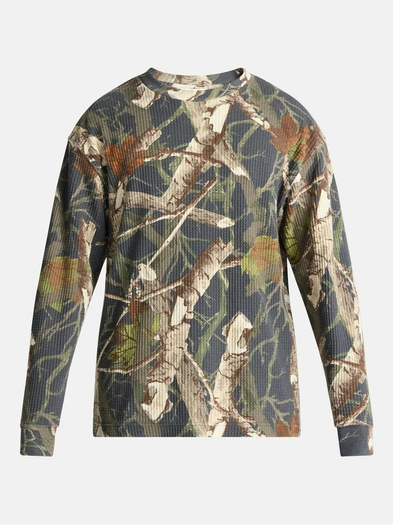 No Boundaries Thermal Tee with Long Sleeves, Men's & Big Men's | Walmart (US)