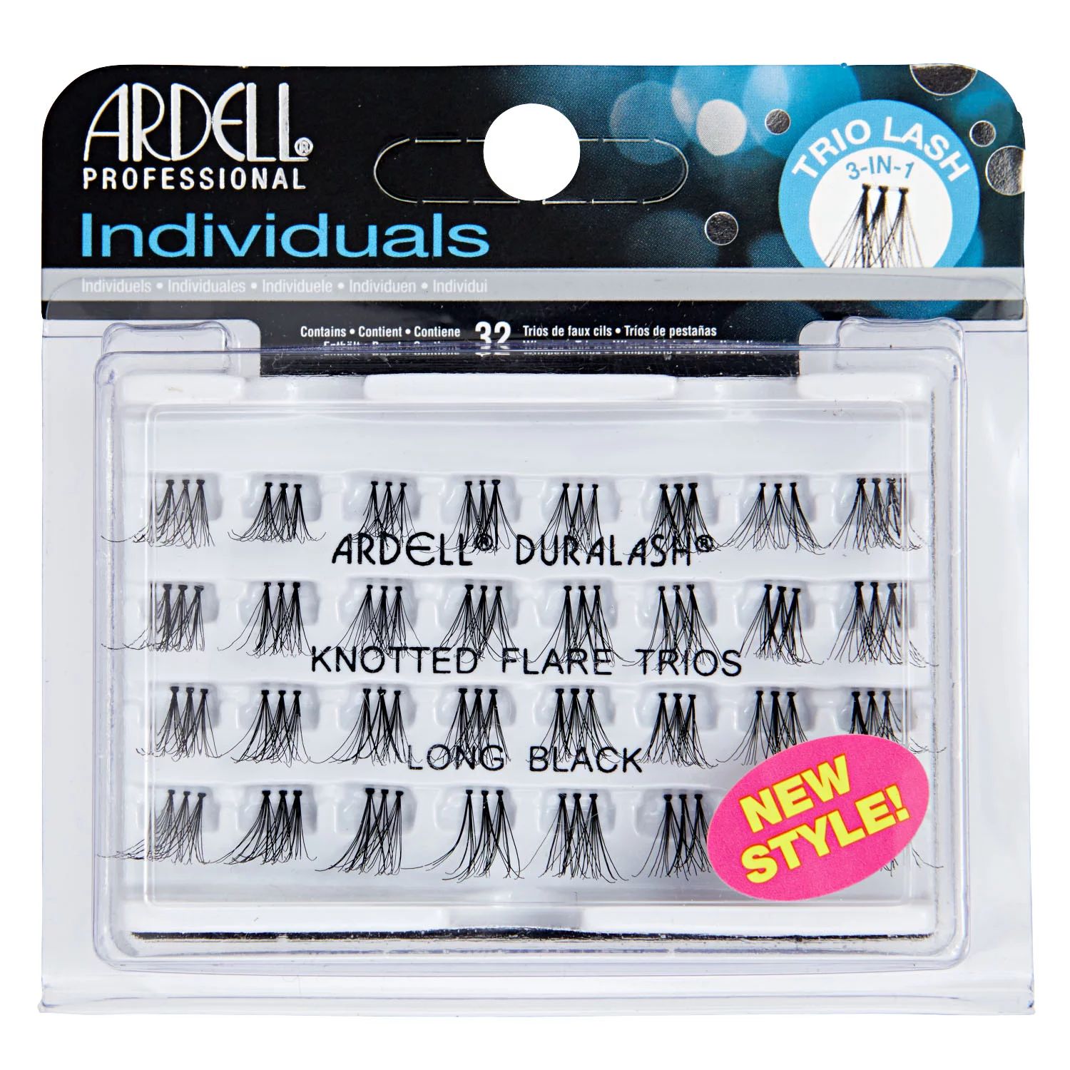 Ardell Duralash Professional Individual Trio Lashes (3 in 1) Knotted Flare Trios: Long Black | Walmart (US)