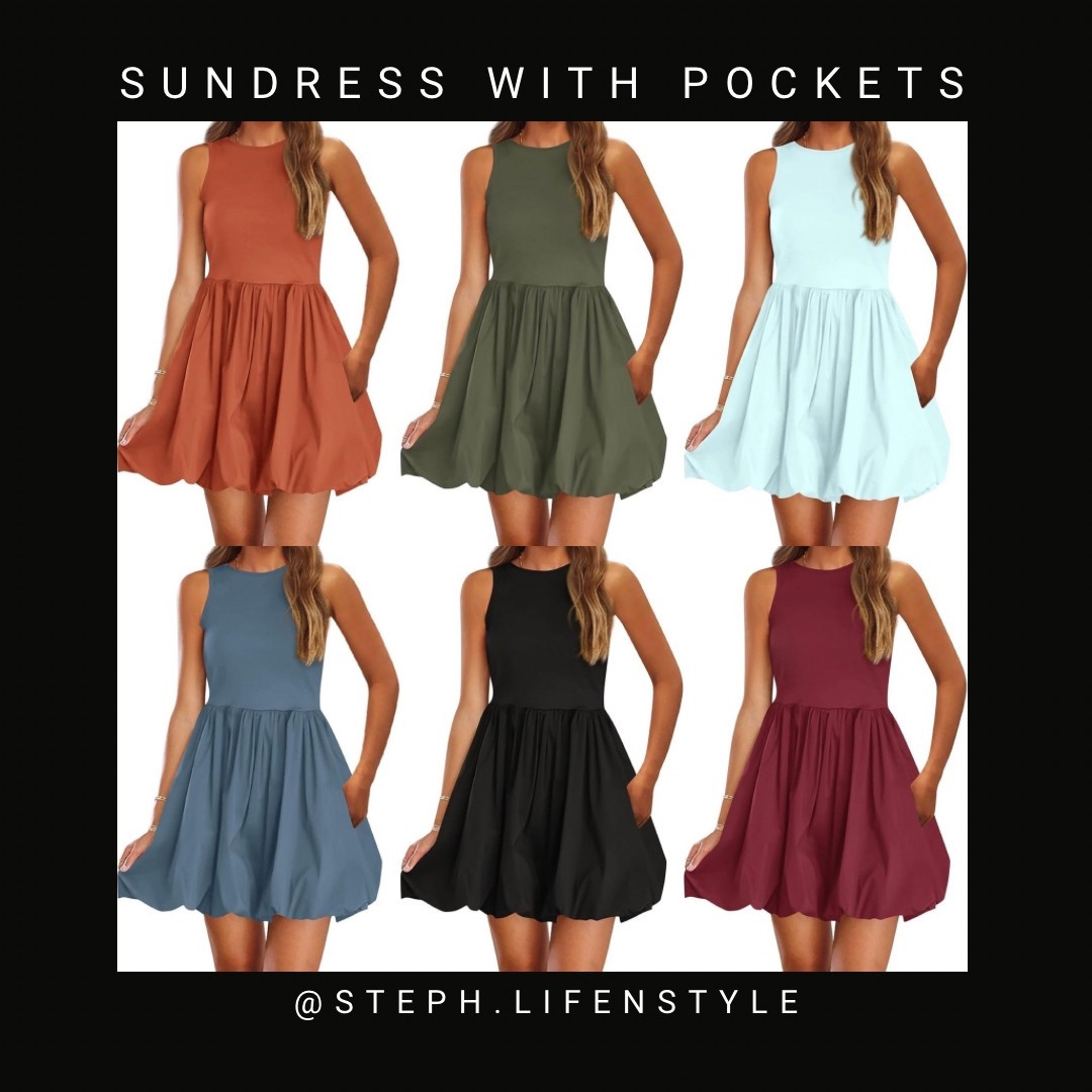 I am loving this bubble sundress with pockets!!! 🤩
It’s so cute comfy and casual! And you can also dress it up! 
Comes in all kinds of pretty colors! 
#amazon #dress #sundress #summer #summerdress #dresswithpockets #amazonfashion #casual #comfy #cute #dressup #like #comment #save #share #follow 

#LTKFindsUnder50 #LTKFindsUnder100 #LTKWedding
