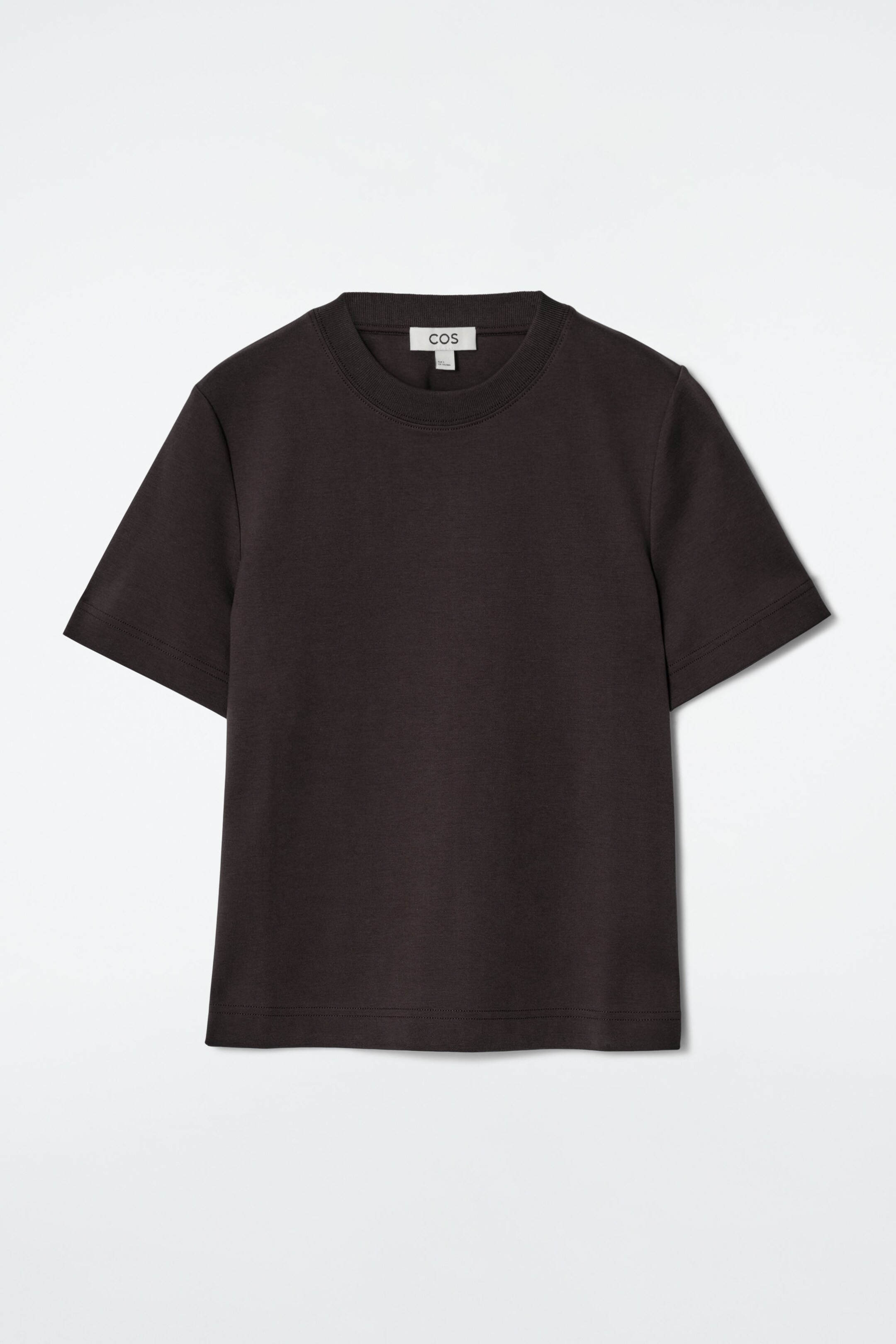 CLEAN CUT REGULAR T-SHIRT - DARK BROWN | COS (EU)