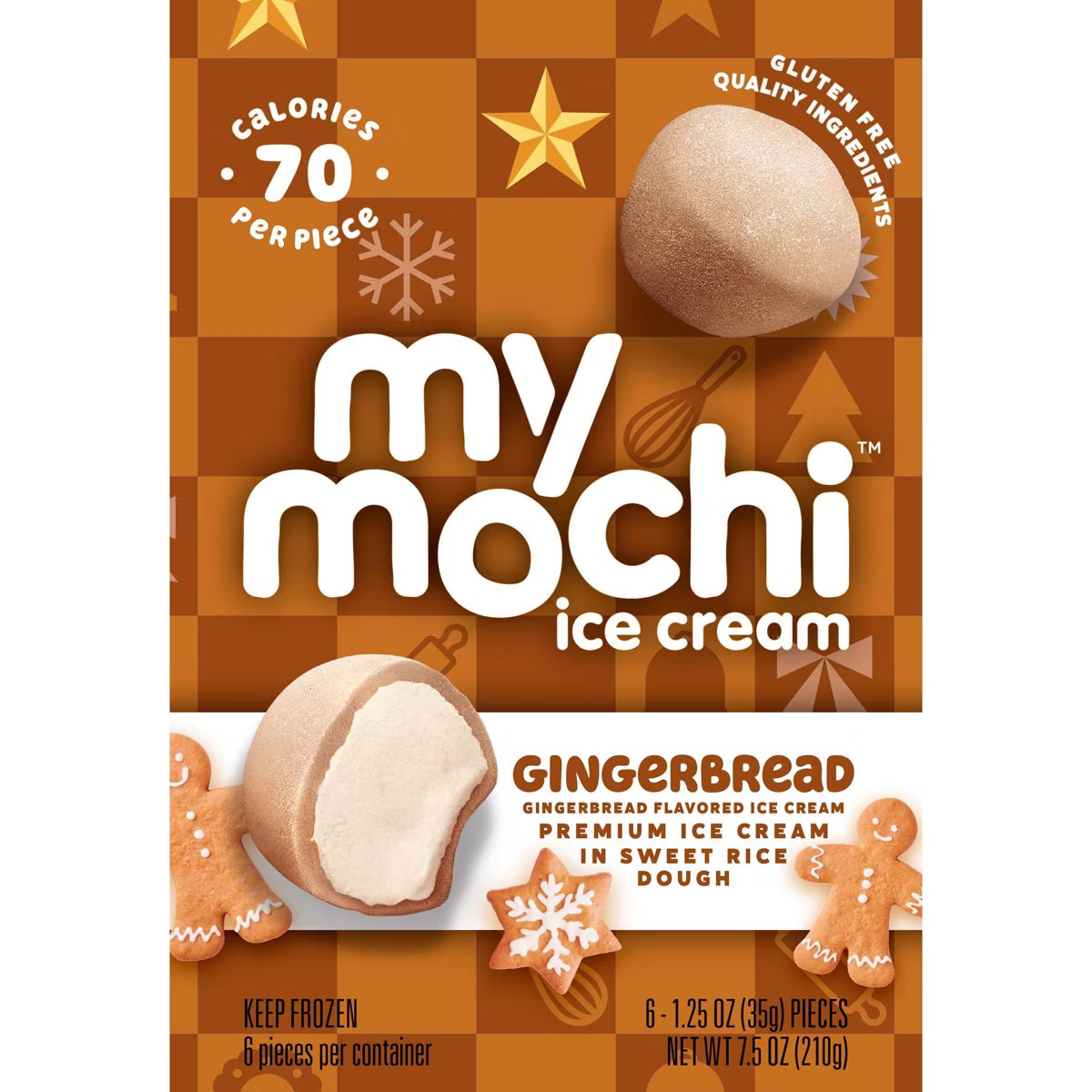 My/Mochi Gingerbread Ice Cream - 7.5oz/6ct | Target