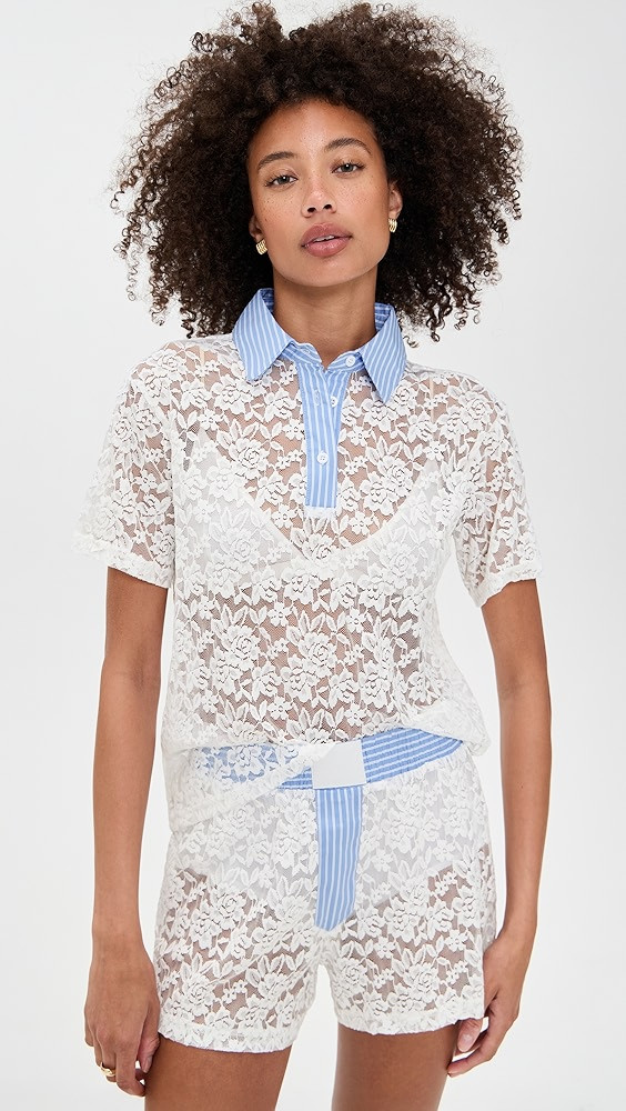 Cobain Lace Polo | Shopbop