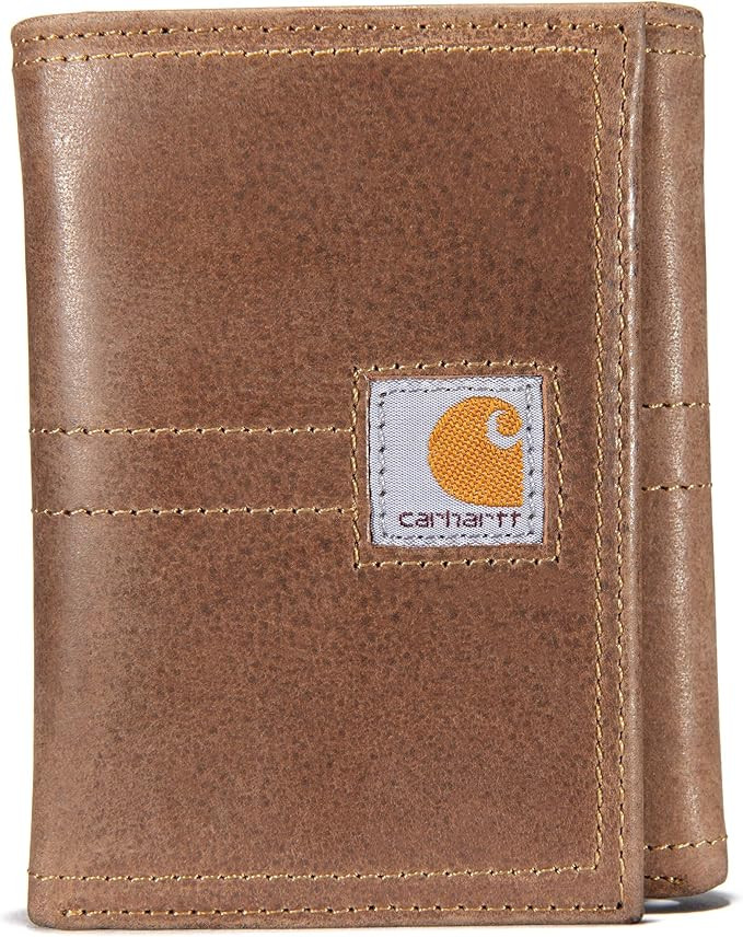 Carhartt Men's Trifold, Durable Wallets, Available in Leather and Canvas Styles | Amazon (US)