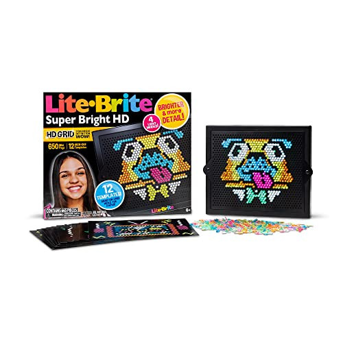 Lite Brite Super Bright HD - Creative Retro Light-Up Screen – Educational Play for Children – Enhances Creativity & Fine Motor Skills, Gift for Boys and Girls Ages 6+ | Amazon (US)