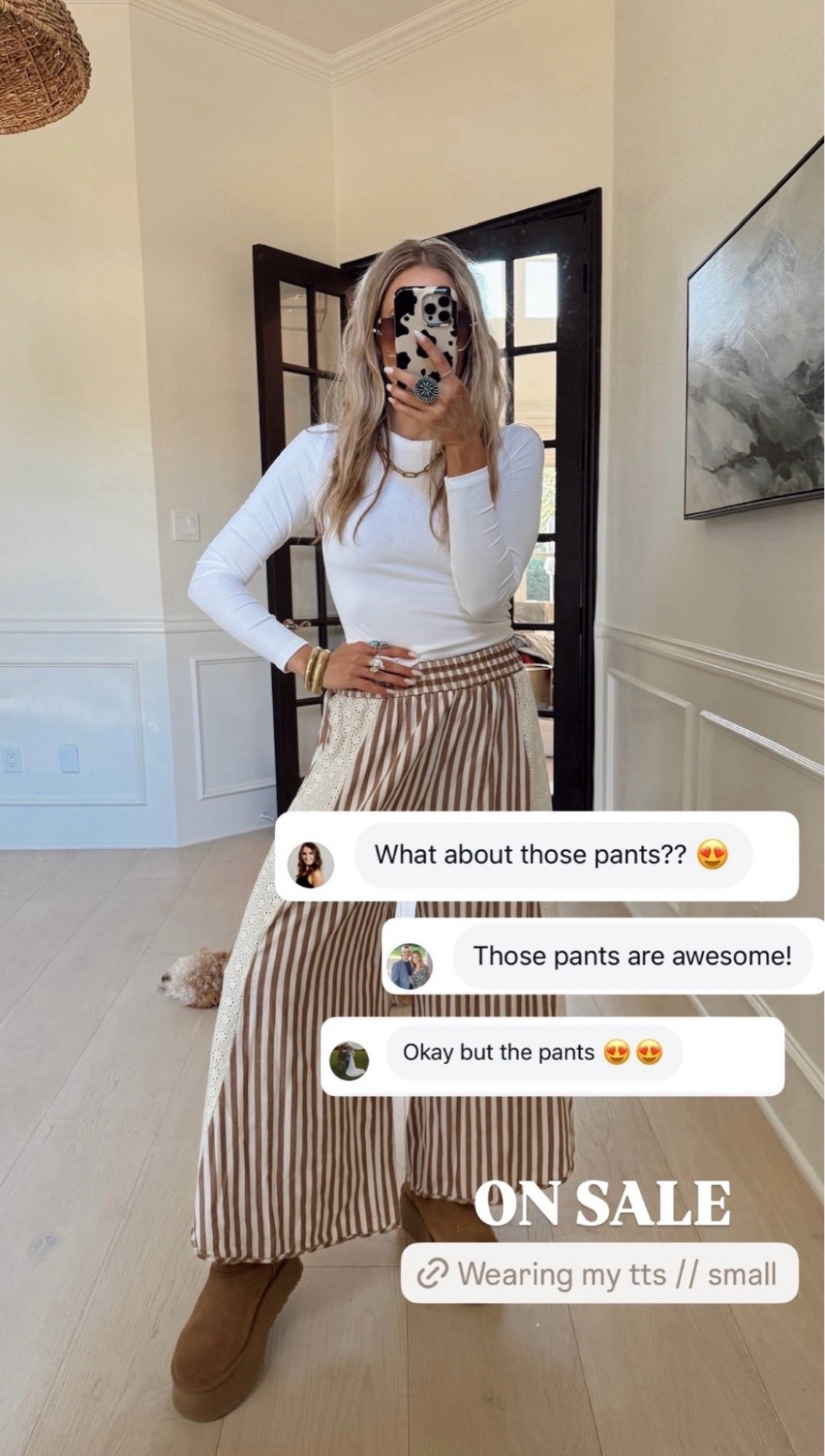 🤍 The cutest boho // Free People vibes pants are ON SALE✨👀
These are so fun and unique.

Wearing size small // my tts

5’5” // 120 lbs

#LTKootd #LTKgrwm #LTKmomlife