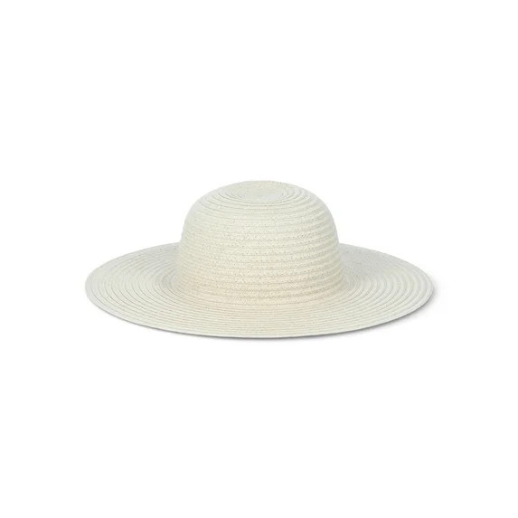 Time and Tru Women’s Floppy Hat, Light Natural, One Size Fits Most | Walmart (US)