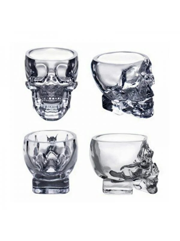 Shot Glass Cup Crystal Skull Head For Home Bar Party Whiskey Wine Drinking Halloween Supplies | Walmart (US)