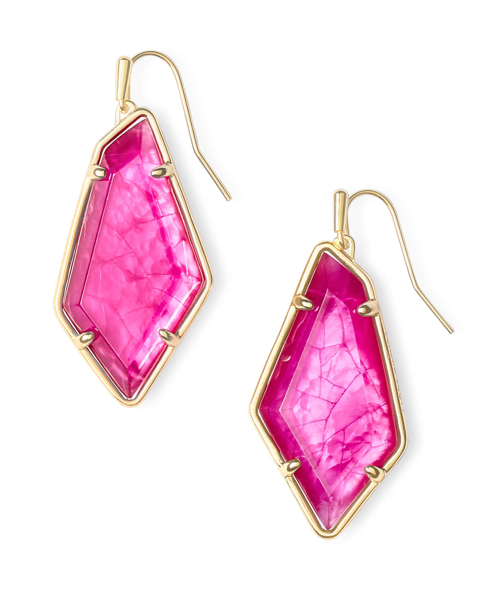 Emilia Gold Drop Earrings in Azalea Illusion | Kendra Scott