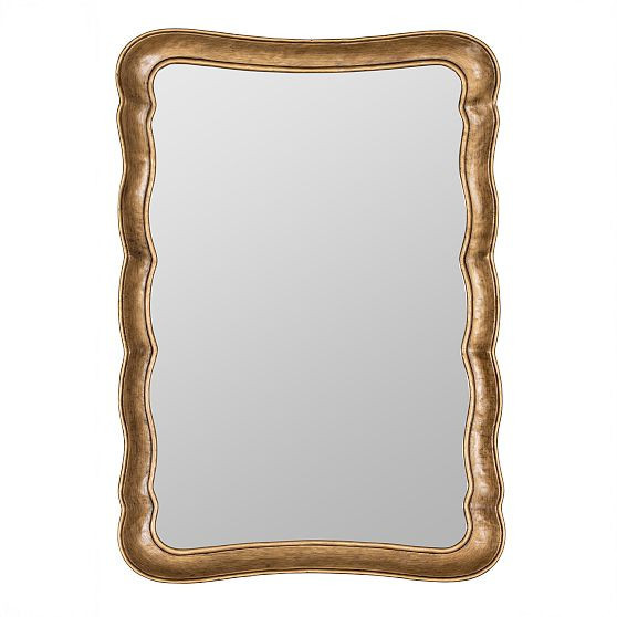 West Elm Gilded Wave gold wall mirror