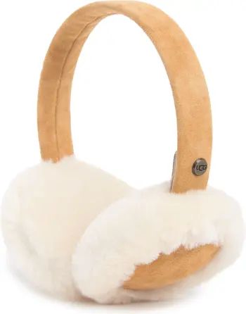 Classic Genuine Shearling Suede Earmuffs | Nordstrom Rack