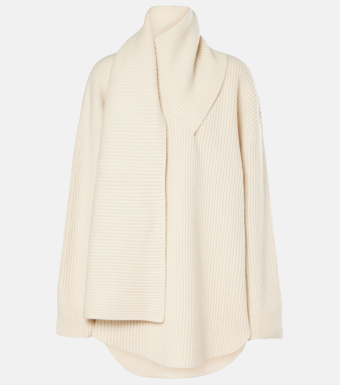 Ribbed-knit wool scarf sweater | Mytheresa (US/CA)