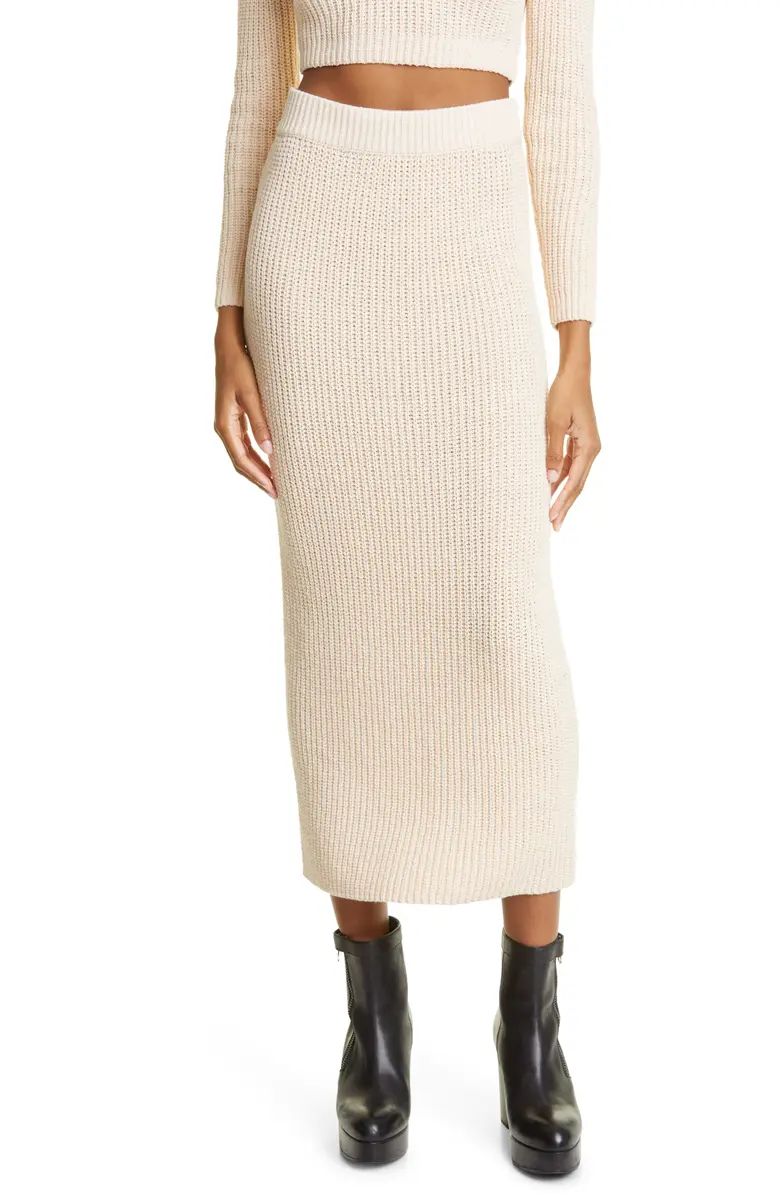 A.L.C. Olive Cotton Blend Knit Skirt | Nordstrom | Nordstrom