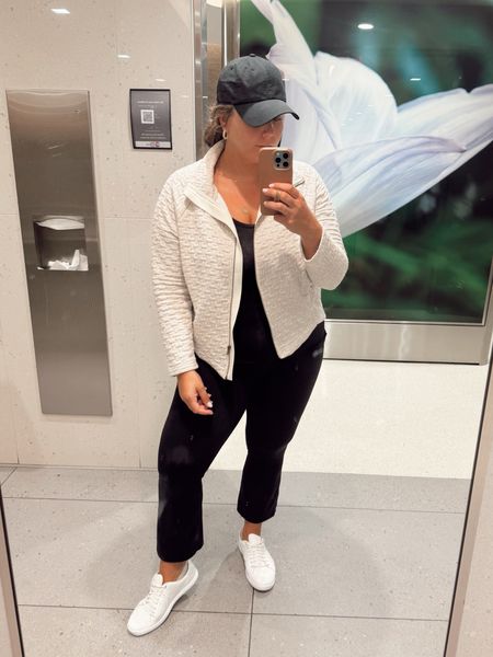 Travel outfit! Wearing size XL in everything. Use CARALYN10 at Spanx. 

#LTKtravel #LTKmidsize #LTKstyletip
