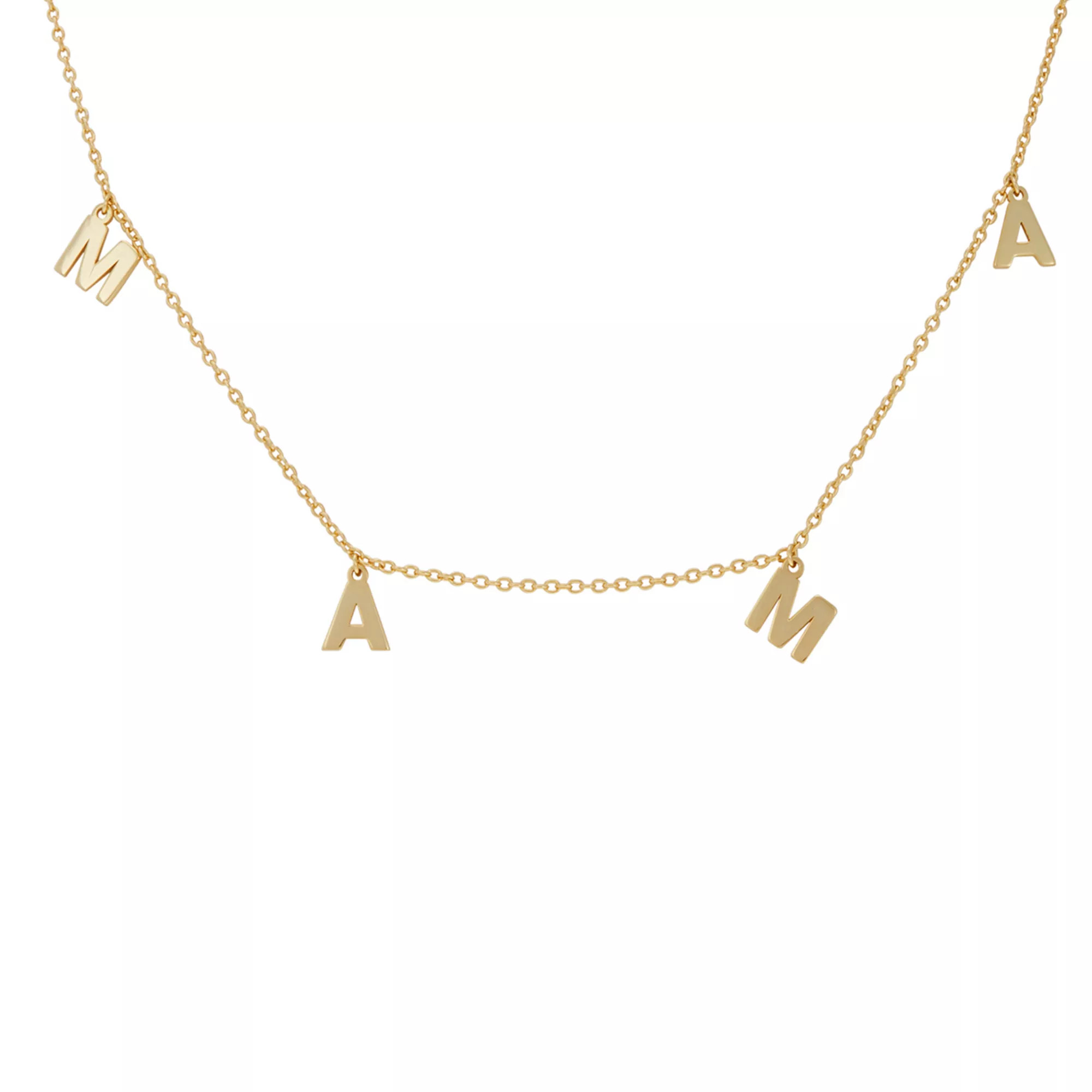 Adornia Silver Tone "MAMA" Necklace | Kohl's