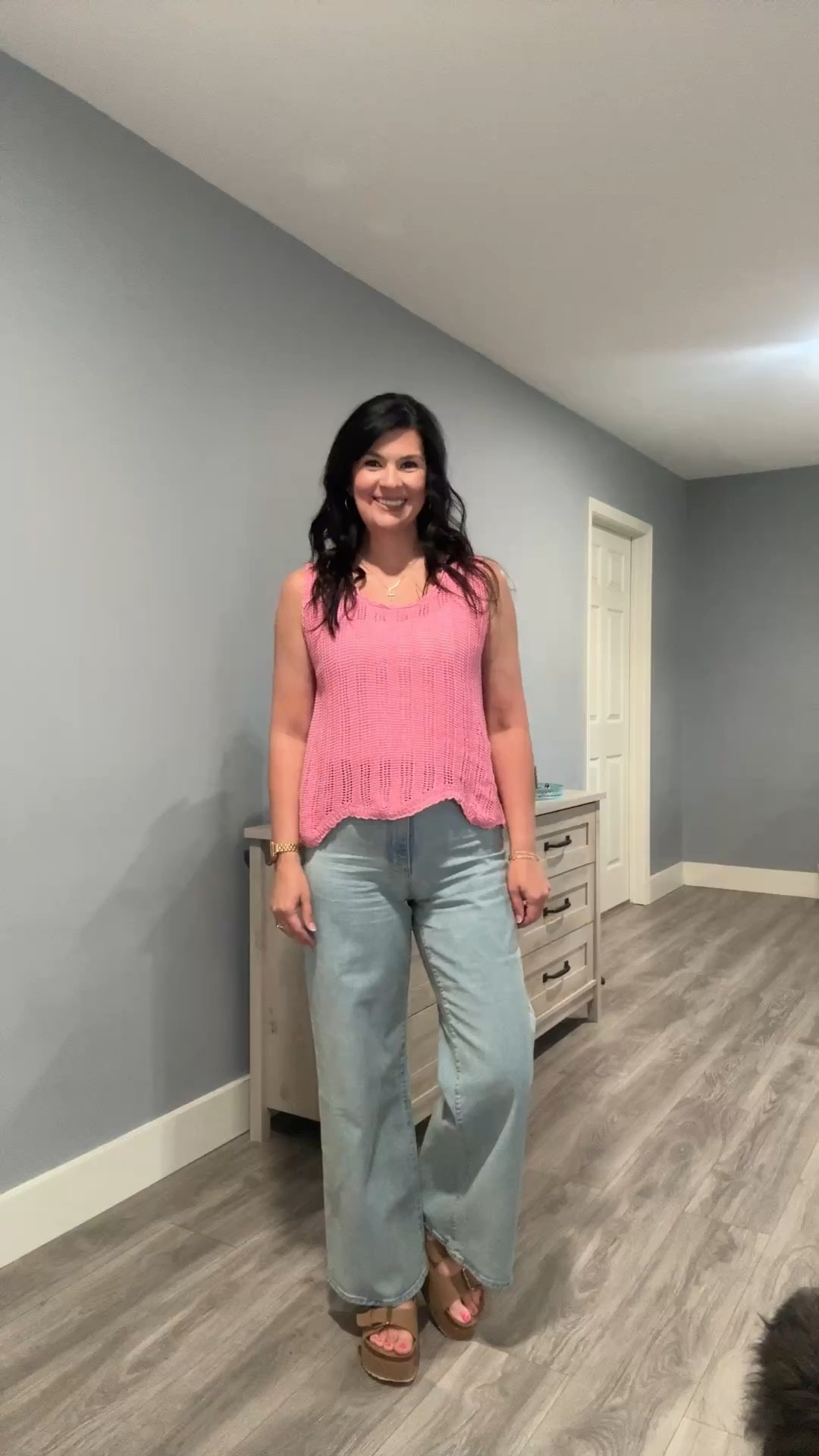 The sweetest little crocheted top was my choice for the baby shower I attended today. 
It was fun and feminine. I loved how well it paired with my sailor jeans and platform sandals. And, of course, gold accessories are always on point!

#LTKShoeCrush #LTKActive #LTKStyleTip
