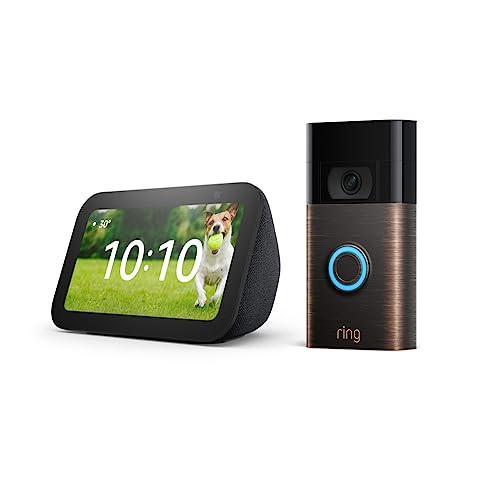 Ring Video Doorbell (Venetian Bronze) bundle with Echo Show 5 (3rd Gen) | Amazon (US)