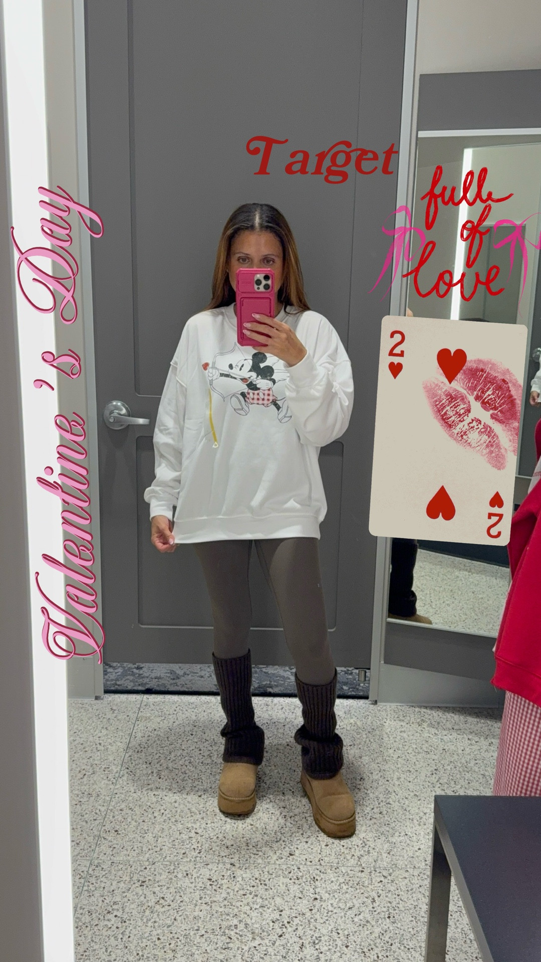 POV: You can’t make it to Disney for Valentine’s Day… so you bring the magic home instead. 💕✨

Okay but tell me this Mickey sweatshirt from Target isn’t giving cozy Valentine’s princess energy 🥹🎀 I wanted something cute, comfy, and a little nostalgic — and this was IT.

I love that it feels festive without being over-the-top. Subtle Valentine’s details, classic Disney vibes, and comfy enough to live in all February long. 💌

If you’ve been looking for an affordable Valentine’s Day outfit that’s cute and wearable beyond February 14th — this is your sign. 💘

Would you wear this to Disney for V-Day? Because I absolutely would. 🏰❤️


Valentine’s Day outfit, Valentine’s sweatshirt, Target Valentine’s Day, Target finds, Target fashion, Disney Valentine’s outfit, Mickey sweatshirt, cozy Valentine’s look, cute casual outfit, affordable Valentine’s outfit, pink girly style, comfy chic outfit, mom style outfit, Galentine’s outfit idea, winter layering outfit, February outfit inspiration, Disney inspired outfit, casual cute look, Target style, Valentine’s Day fashion 2026

#LTKSeasonal #LTKNYFW #LTKValentine