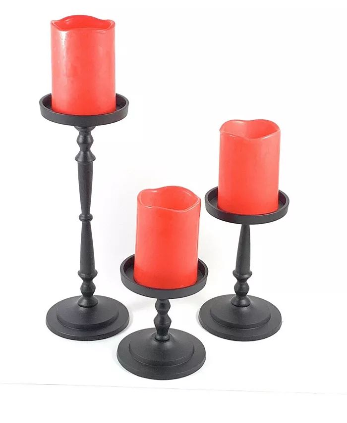 Vibhsa Pillar Candle Holders Set of 3 & Reviews - Candle Holders - Home Decor - Macy's | Macys (US)