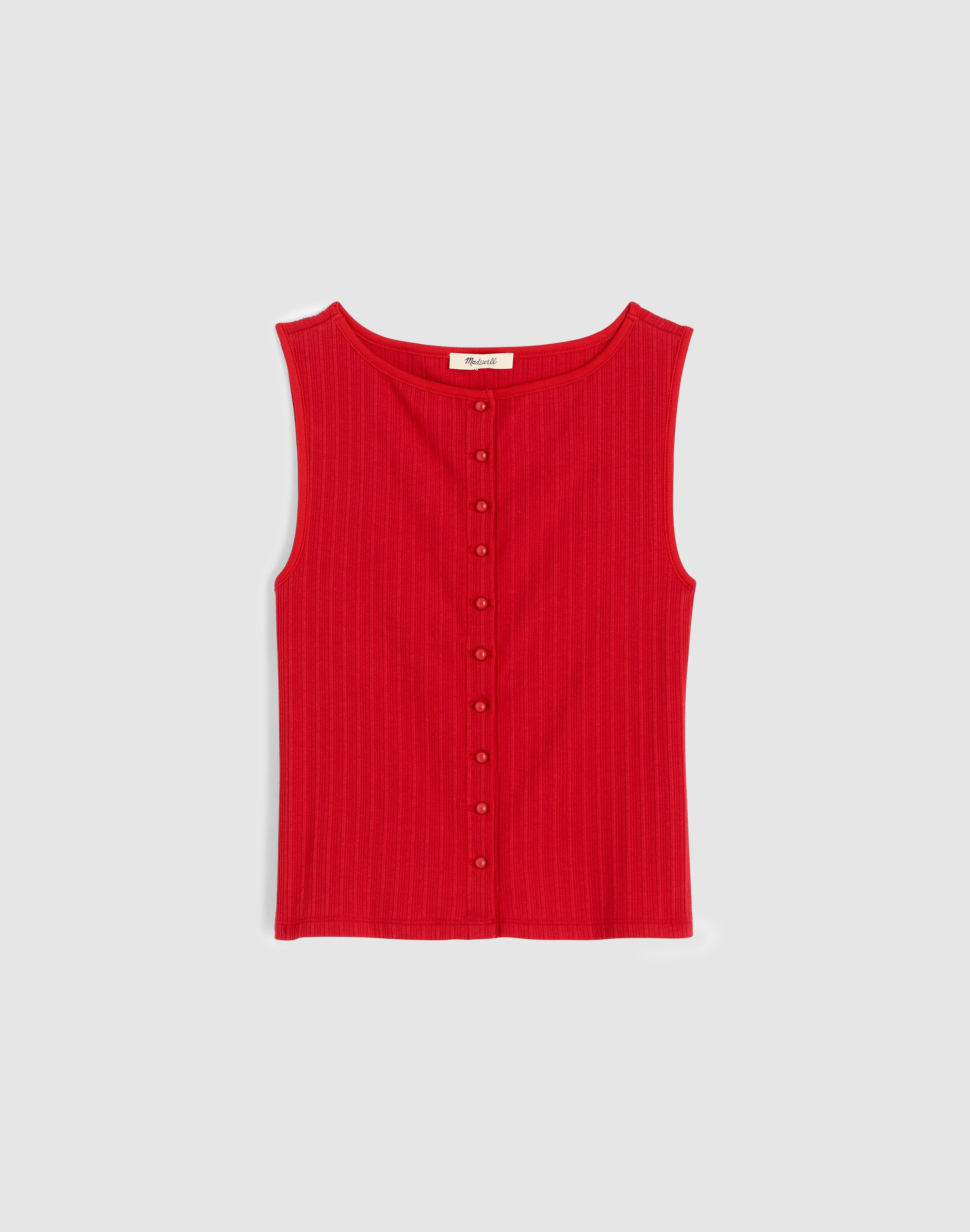 Ribbed Crewneck Vest Tank | Madewell